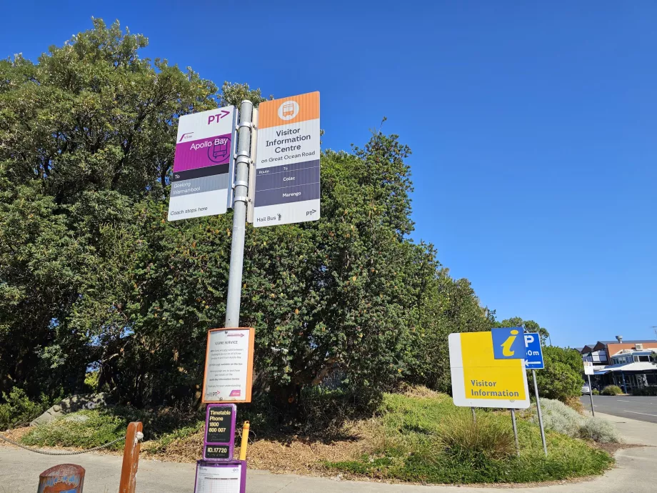 Autobusų stotelė Apollo Bay