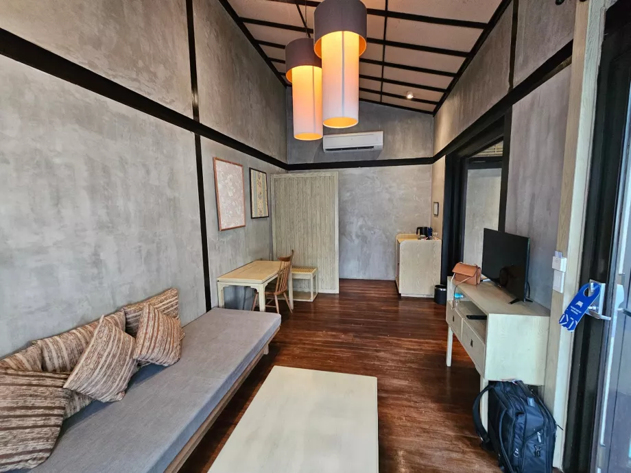 Mūsų vieno miegamojo liukso kambarys