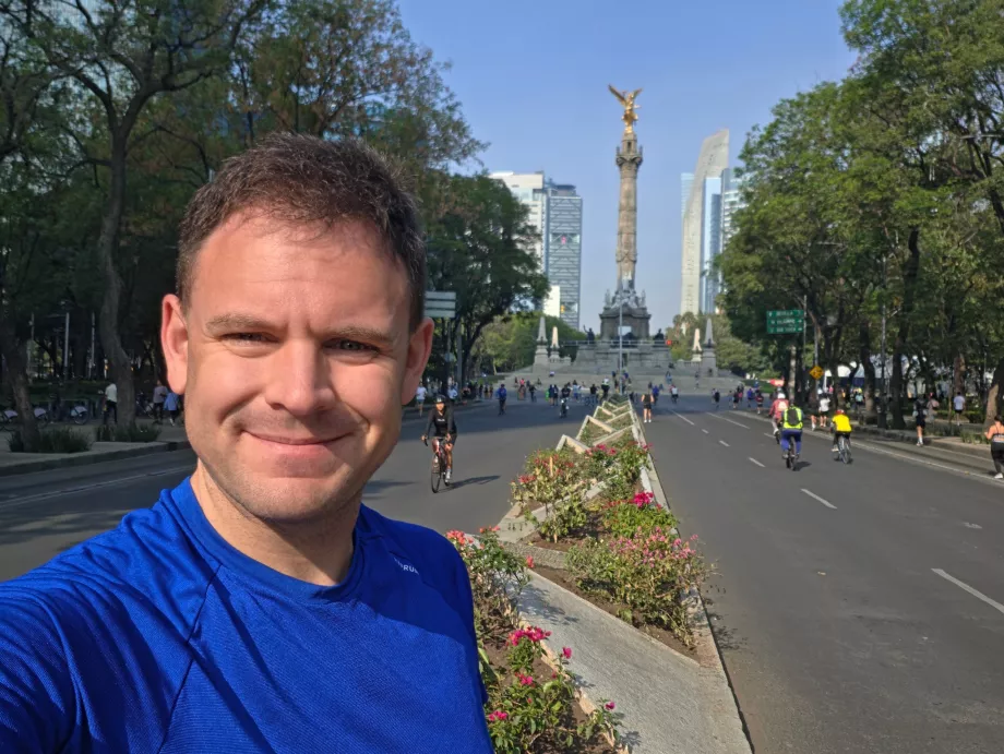 Sekmadienio ryto bėgimas CDMX gatvėmis