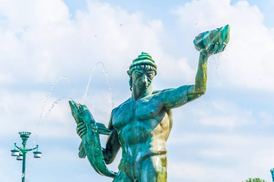 Poseidono statula Geteborge