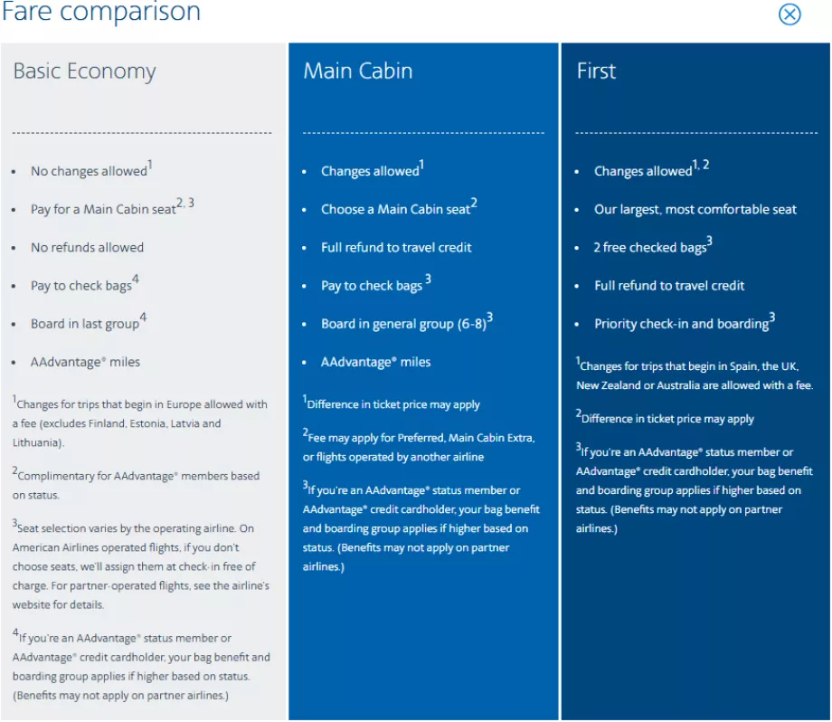 "American Airlines" vietiniai tarifai