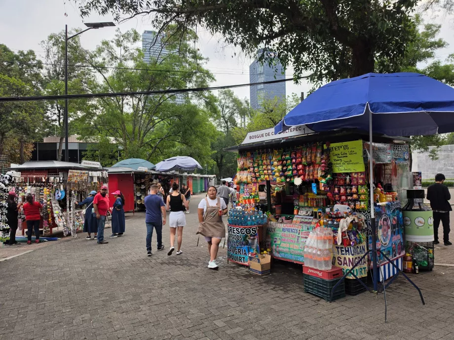 Bosque de Chapultepec, prekystaliai
