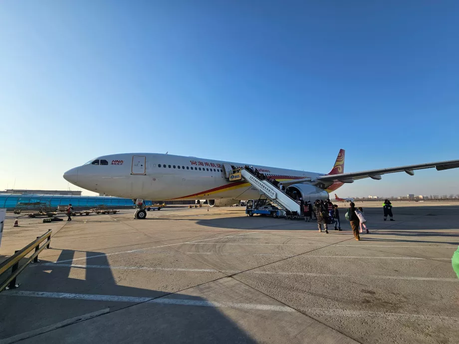 Mūsų lėktuvas Pekino oro uoste