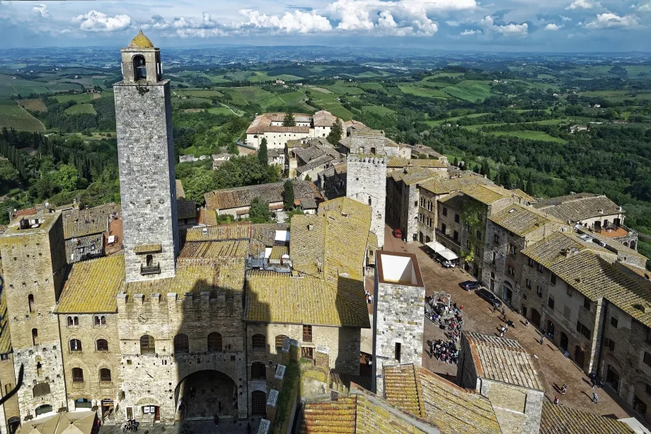 Vaizdas iš Torre Grossa bokšto