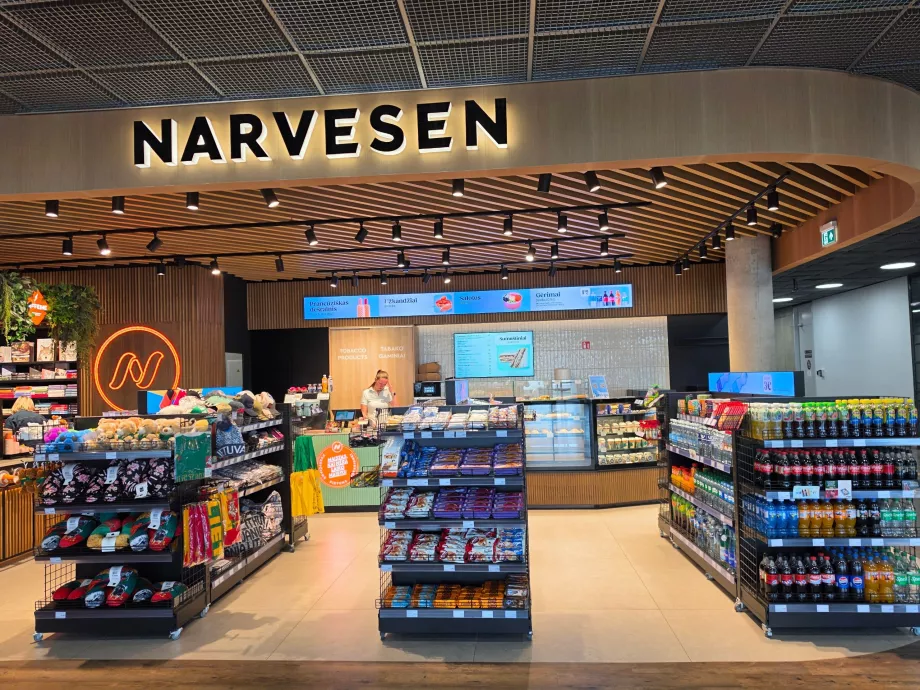 „Narvessen“ mini-parduotuvė atvykimo salėje