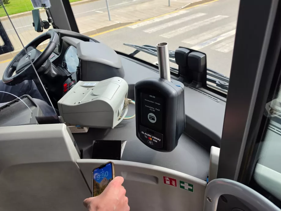 Mokėjimas kortele autobuse