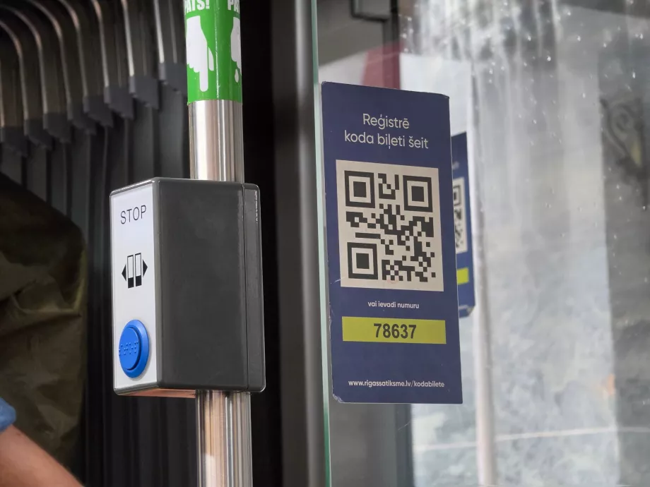 QR kodas bilietui nuskaityti