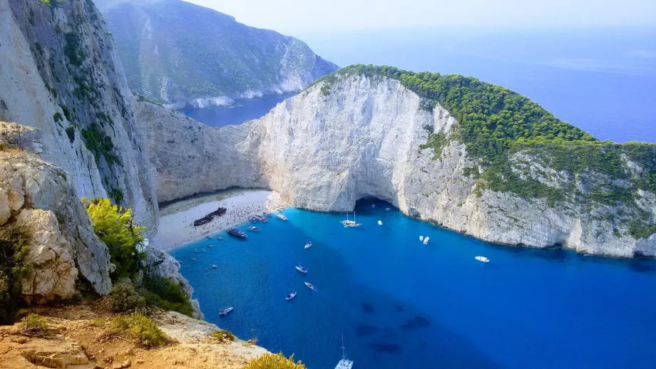 Navagio paplūdimio vaizdas