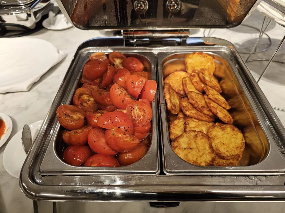 Pusryčių pasiūlymas - karštieji patiekalai