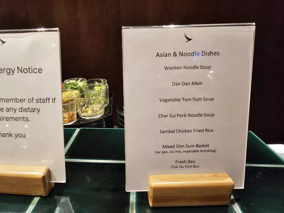 Makaronų baras - meniu