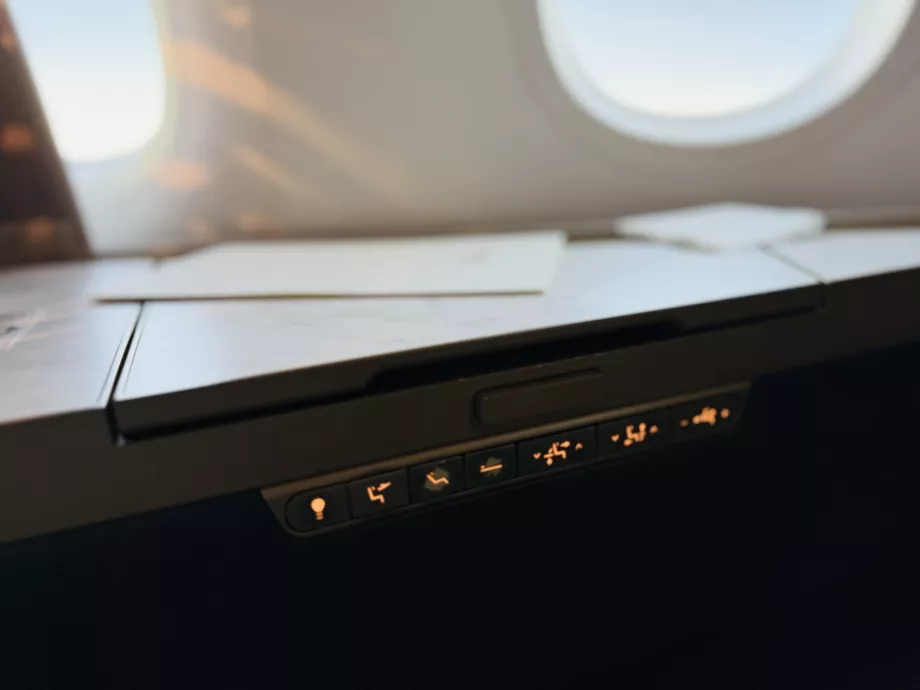 Sėdynės valdymo skydelis