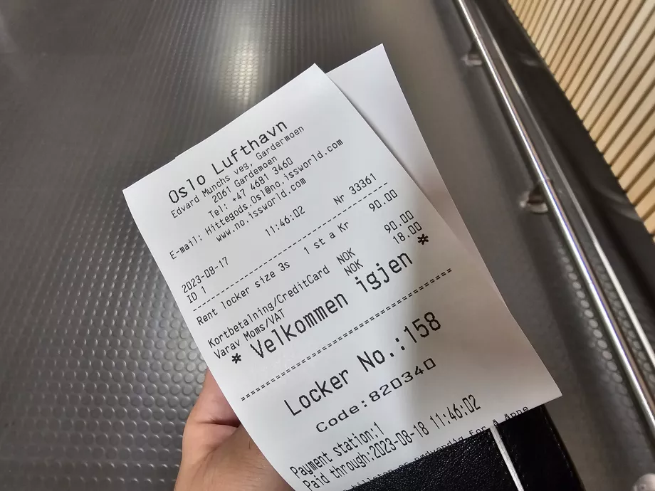 Bilietas iš bagažo saugyklos
