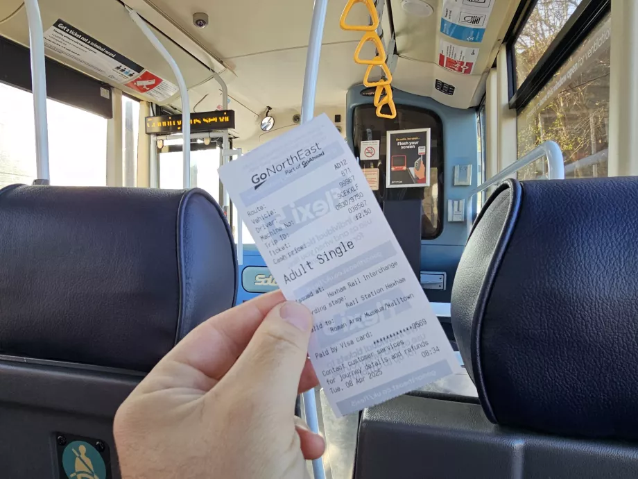 Vienkartinis autobuso bilietas