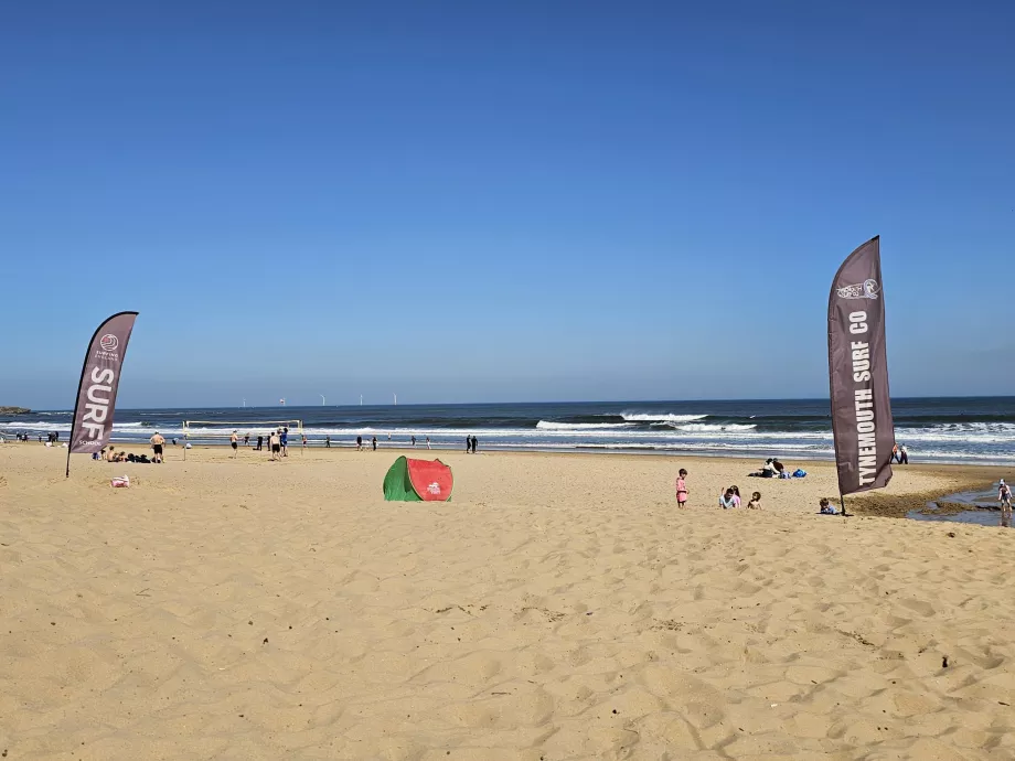 Banglentės Long Sands paplūdimyje