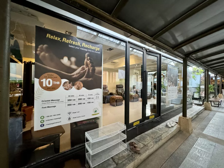 Masažo salonas prie išvykimo