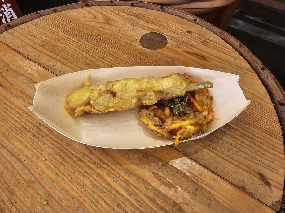 Mano tempura "Nishiki Market