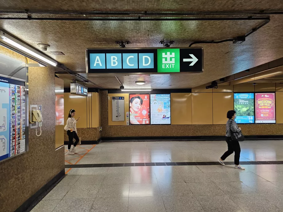 Metro išėjimų žymėjimas