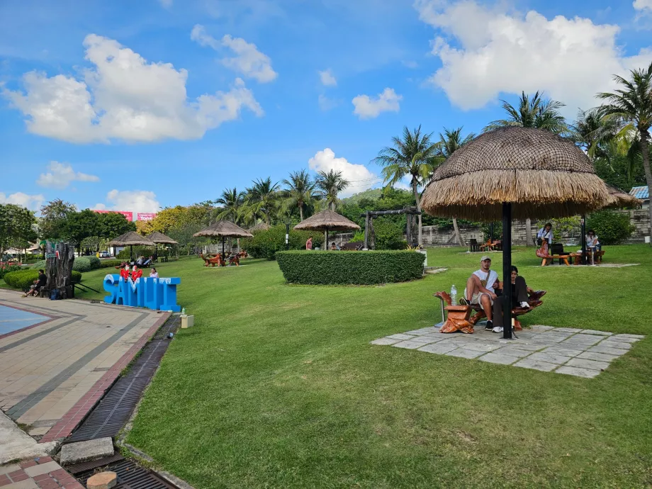 Pavėsinės priešais oro uostą, viešoji dalis