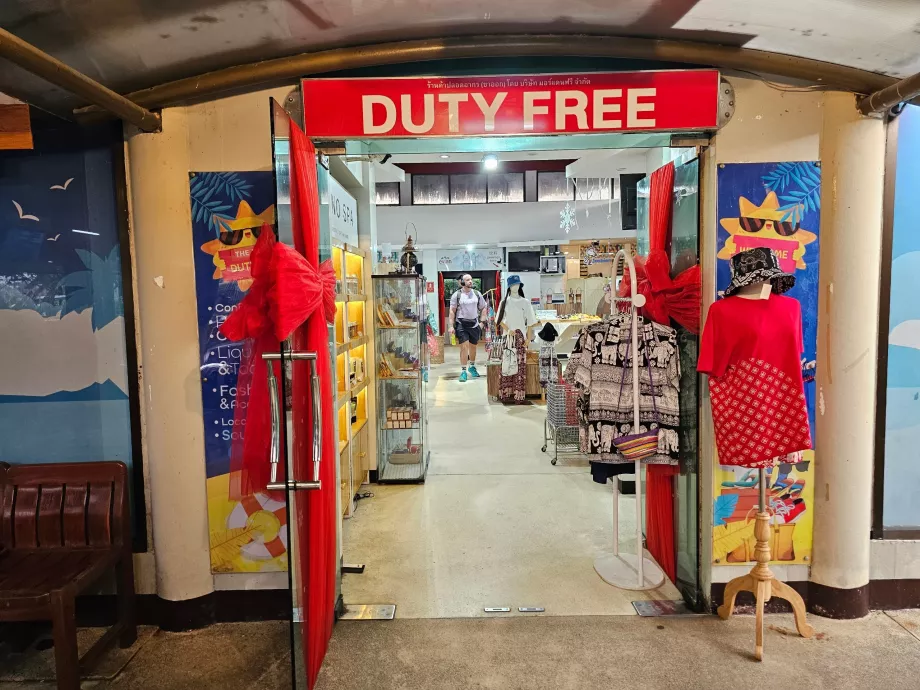Duty Free parduotuvė, tarptautinis skyrius