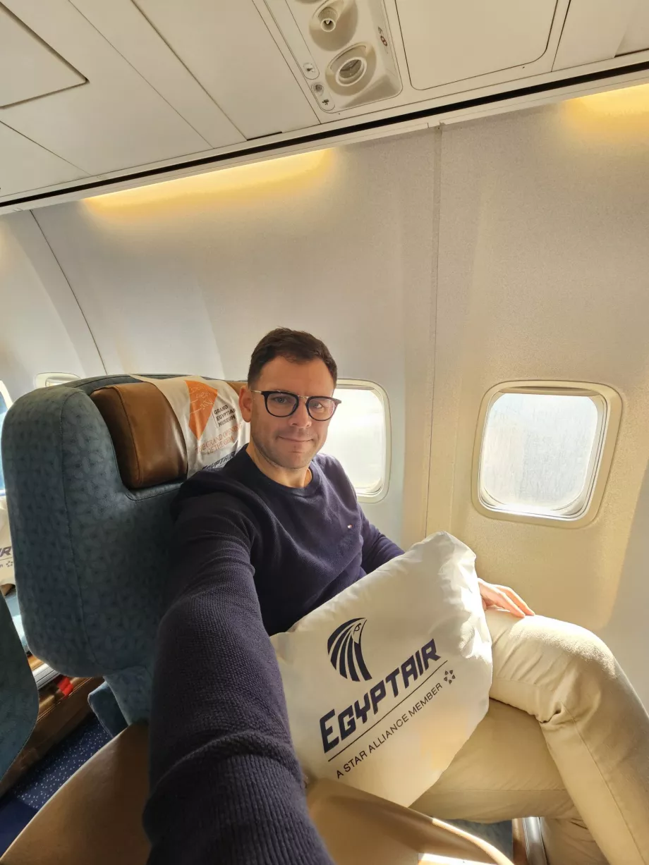Aš verslo klasėje "Egyptair