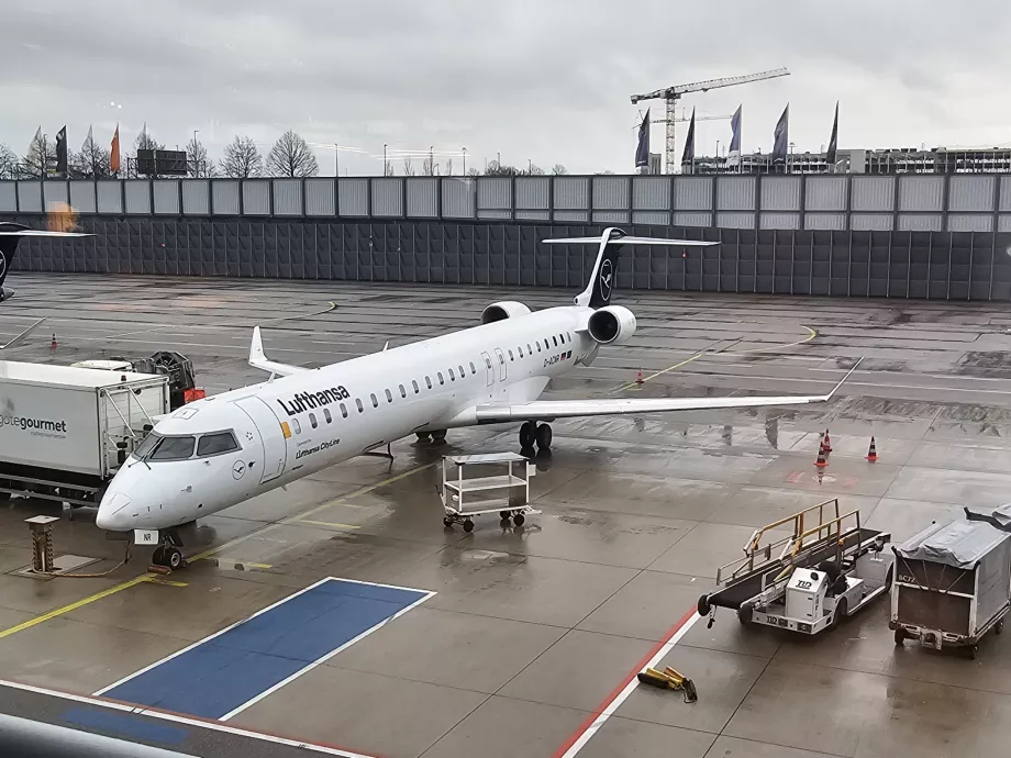 Mano lėktuvas ant stendo Miunchene