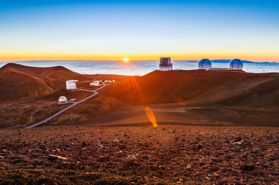 Saulėlydis ant Mauna Kea