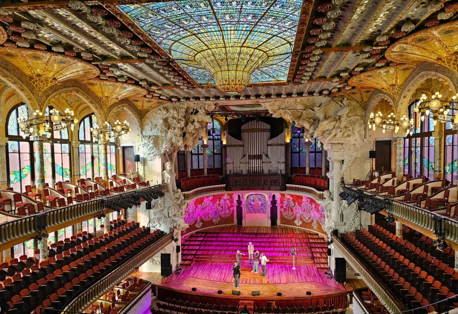 Palau de la Música Catalana, interjeras