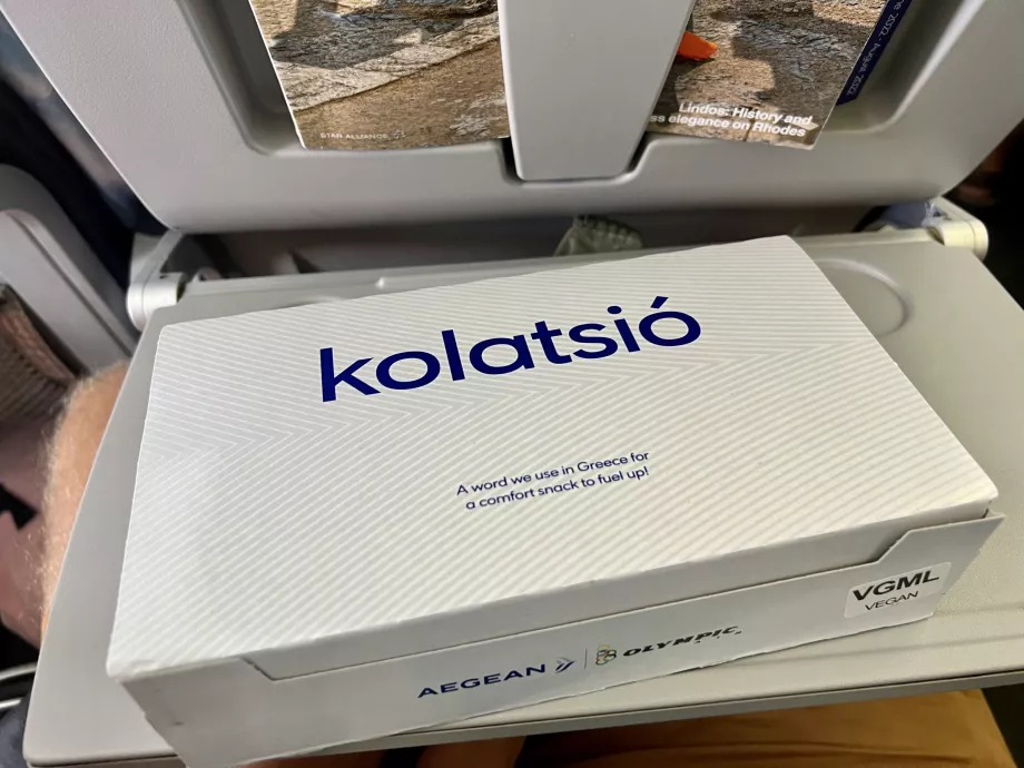 "Aegean Airlines" maisto dėžutė