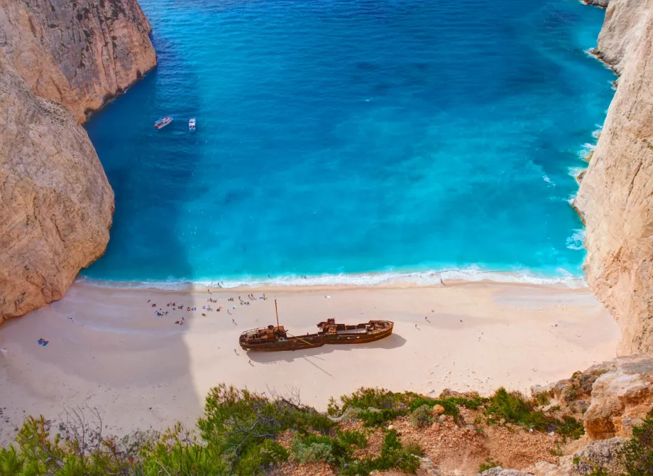 Valtis Navagio paplūdimyje