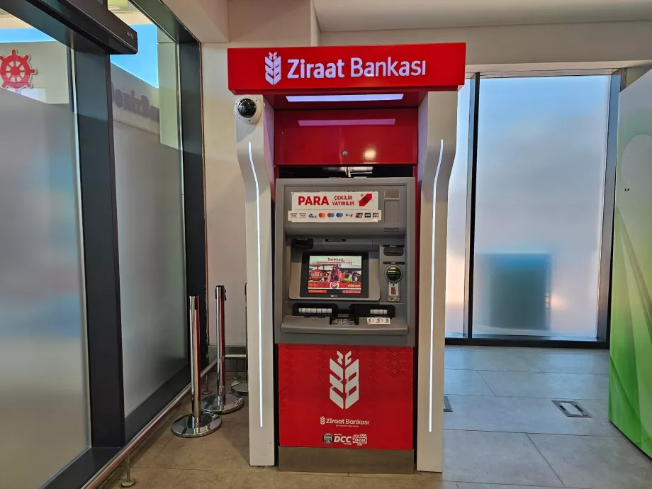Bankomatas Ziraat Bankasi, nemokamas išėmimas