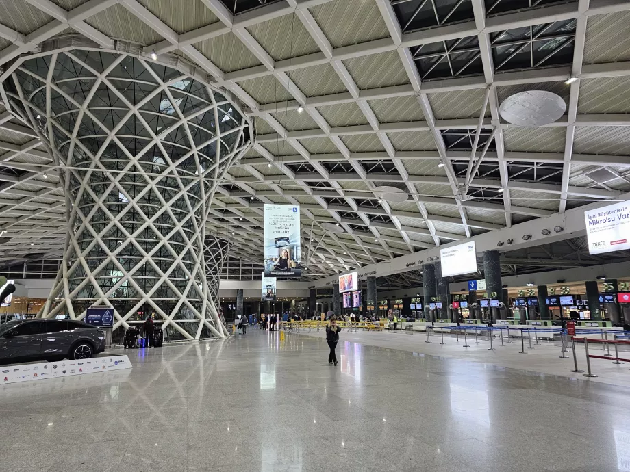 Registracijos langeliai, vidaus terminalas