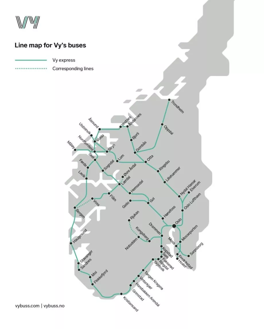 "Vybuss" linijų tinklas