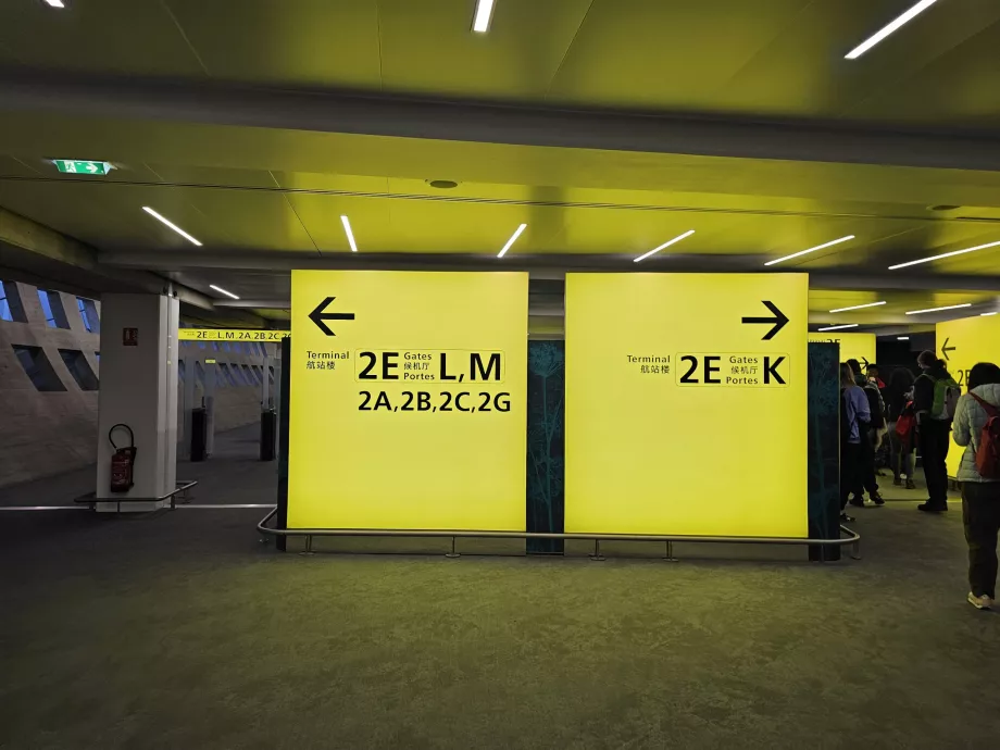 Persėdimo ženklai 2 terminale