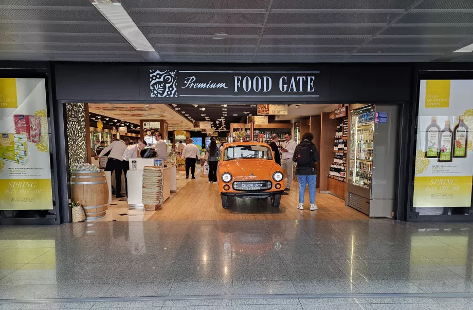 Parduotuvės tranzito zonoje