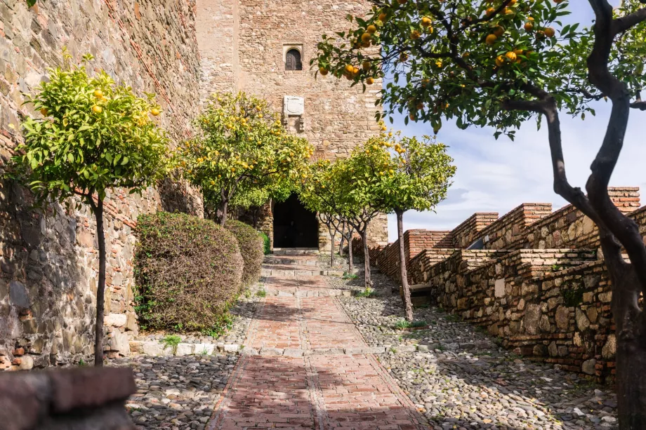 Alcazaba ir apelsinmedžiai