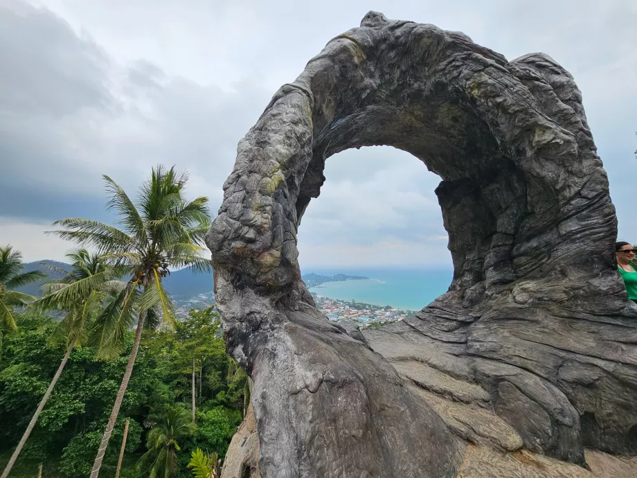 Vaizdas nuo 2 perdangos akmens