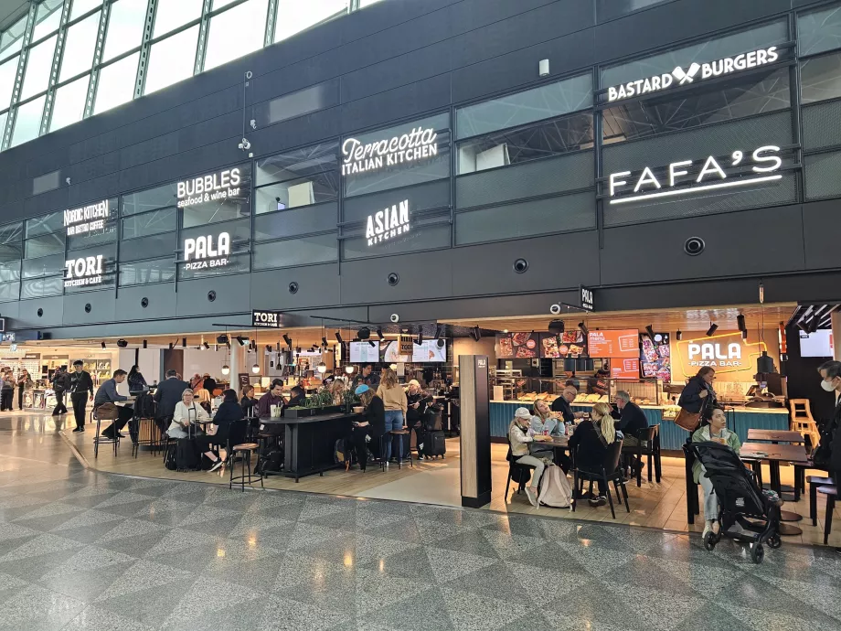 Maisto prekių parduotuvė, tranzito zona