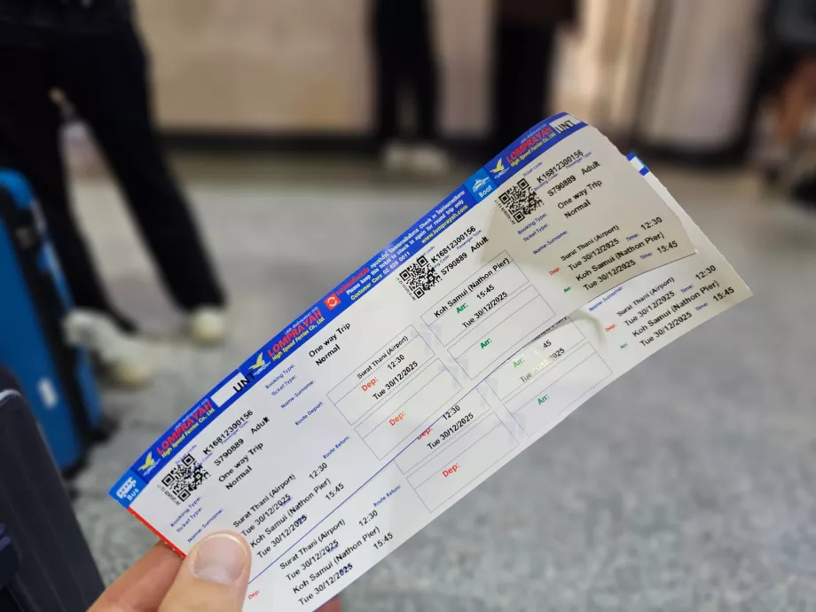 Laivo bilietas į Koh Samui