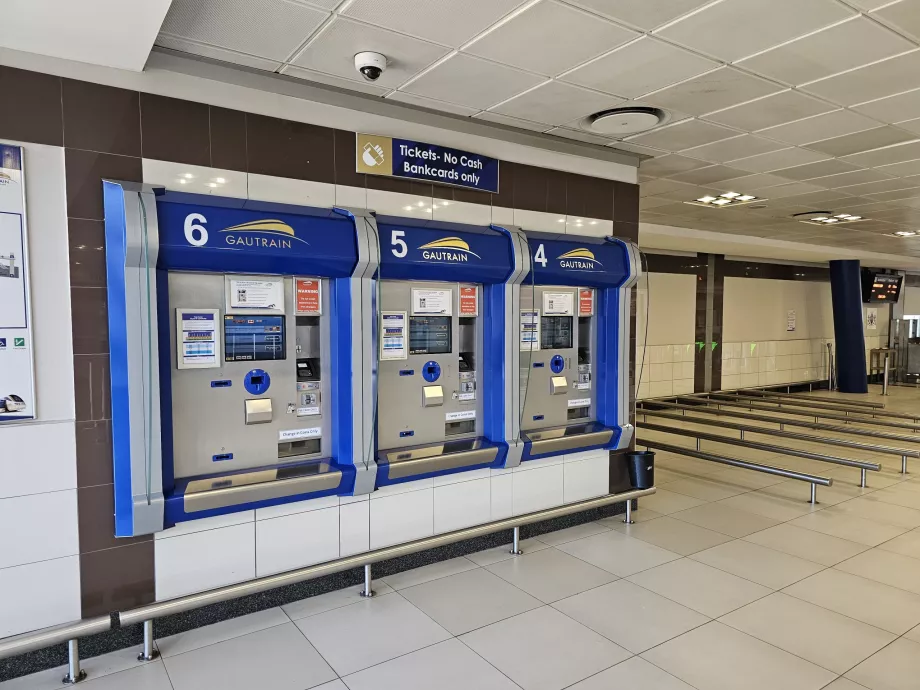 Bilietų automatas traukinyje "Gautrain