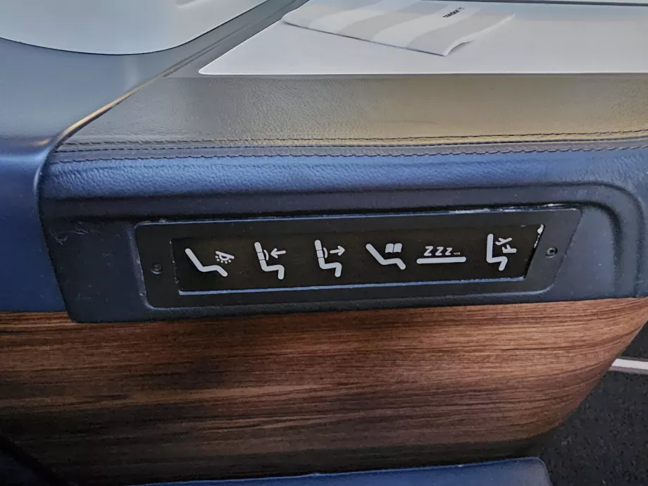 Sėdynės valdymo skydelis