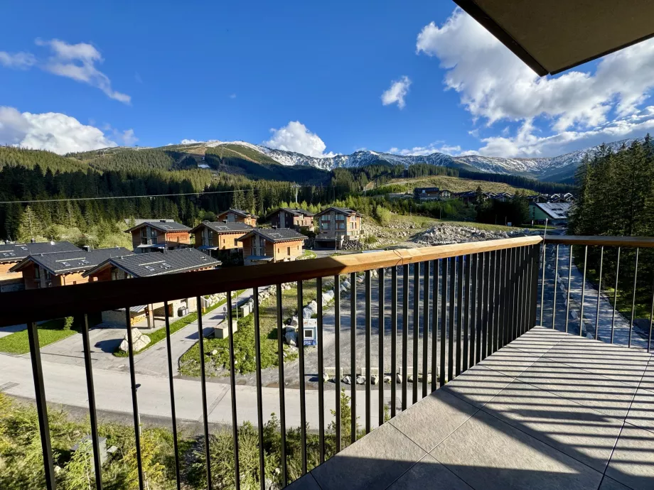 Panoraminis vaizdas iš balkono priešais miegamąjį