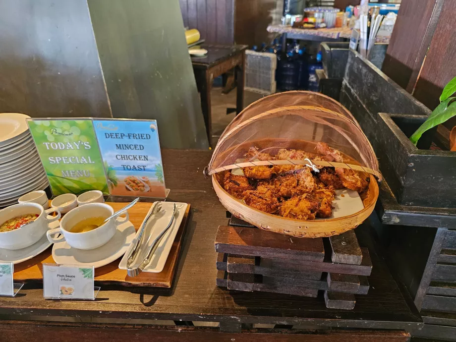 Pusryčiai: vištiena