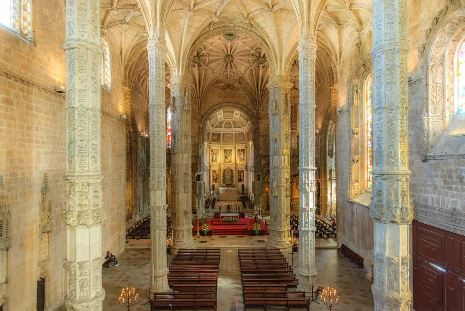 Santa Maria bažnyčios interjeras, Mosteiro dos Jeronimos