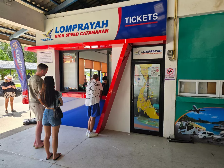 Thong Sala prieplauka, bilietų kasa