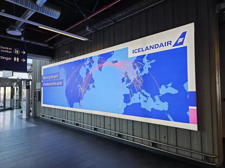 "Icelandair" paskirties žemėlapis