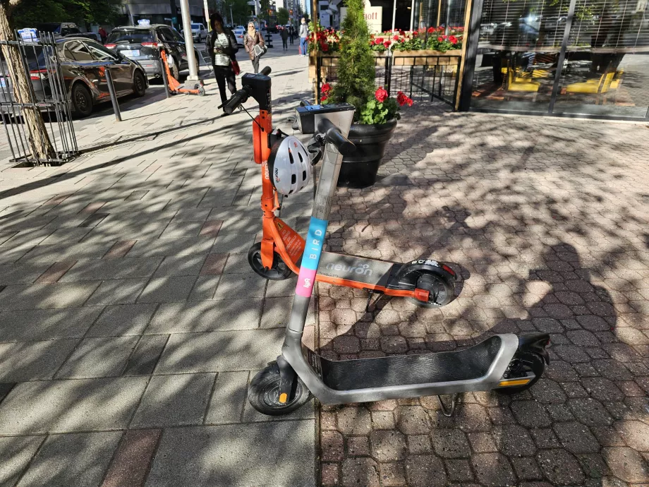 Bendrai naudojami motoroleriai