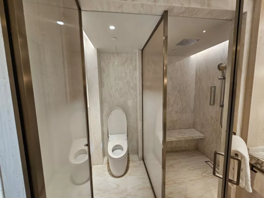 Dušas ir tualetas - atviros durys