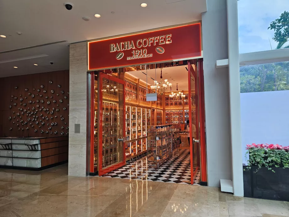 Parduotuvės viešbučio vestibiulyje