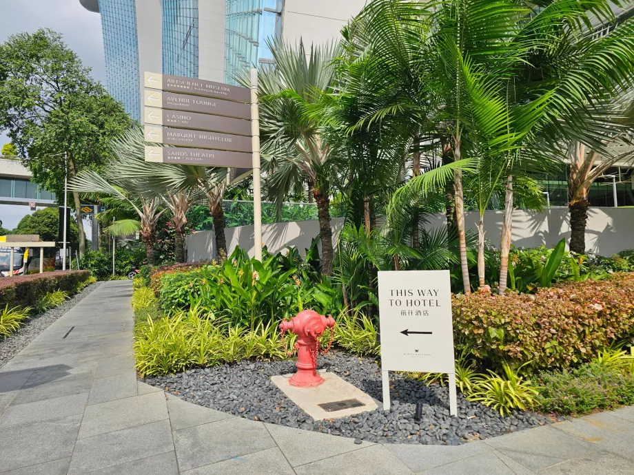 Nurodymai į viešbučio registratūrą