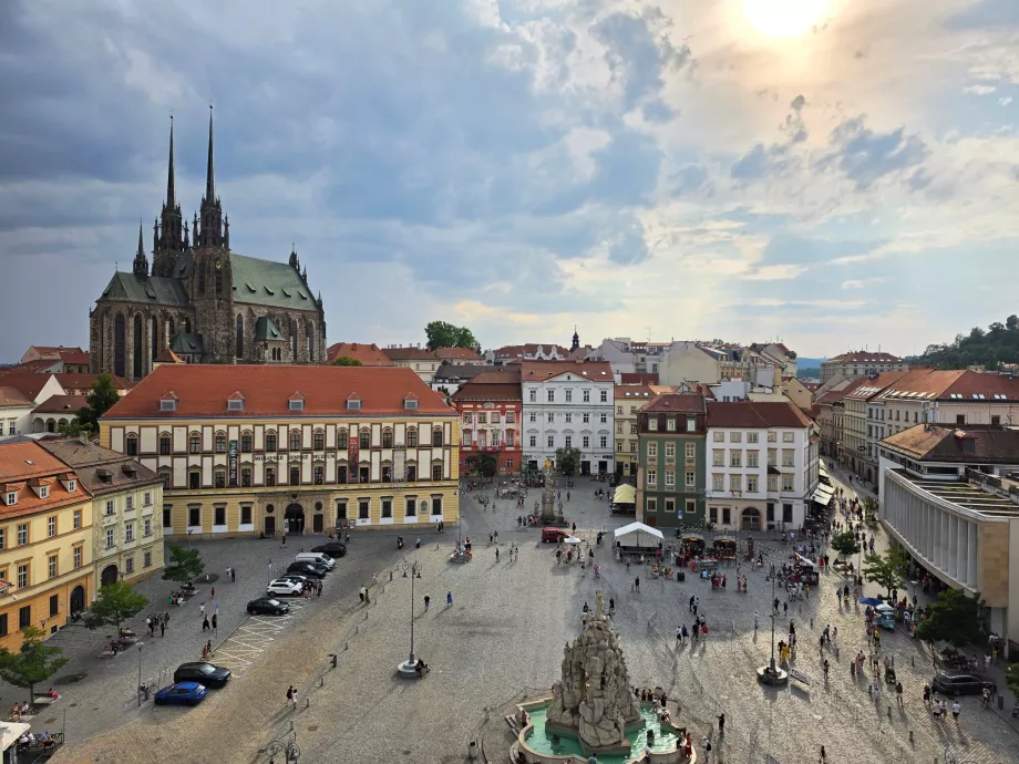 Vaizdas iš bokšto balkono